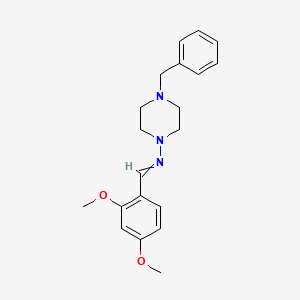 4-benzyl-N-(2,4-dimethoxybenzylidene)-1-piperazinamine