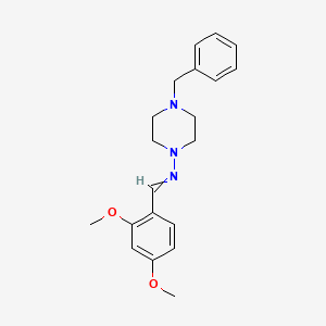 molecular formula C20H25N3O2 B5831494 4-benzyl-N-(2,4-dimethoxybenzylidene)-1-piperazinamine 