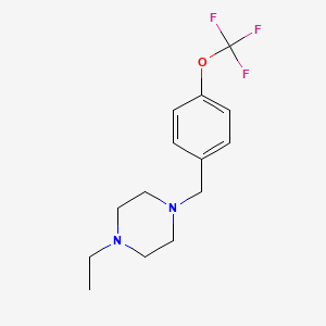 1-ethyl-4-[4-(trifluoromethoxy)benzyl]piperazine