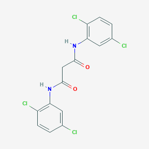 molecular formula C15H10Cl4N2O2 B058315 N,N'-bis(2,5-dichlorophenyl)propanediamide CAS No. 116476-54-1