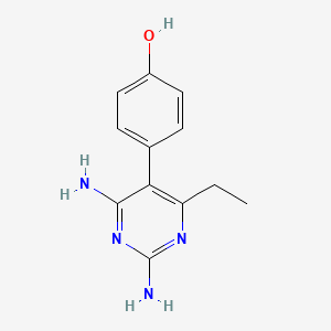 molecular formula C12H14N4O B583151 4-(2,4-Diamino-6-ethylpyrimidin-5-yl)phenol CAS No. 1397693-25-2