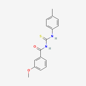 3-methoxy-N-{[(4-methylphenyl)amino]carbonothioyl}benzamide