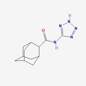 molecular formula C12H17N5O B5831557 N-1H-tetrazol-5-yl-2-adamantanecarboxamide 