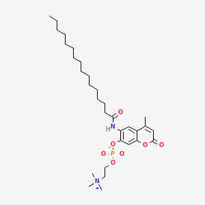 molecular formula C31H51N2O7P B583159 6-Hexadecanoylamino-4-methylumbelliferyl Phosphorylcholine CAS No. 904315-61-3