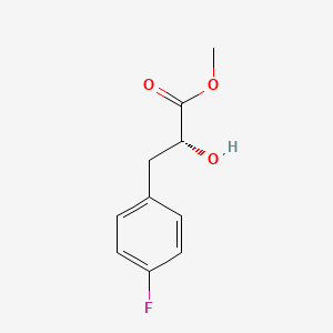 molecular formula C10H11FO3 B583160 R-3-(4-氟苯基)-2-羟基丙酸甲酯 CAS No. 124980-98-9