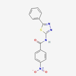 4-nitro-N-(5-phenyl-1,3,4-thiadiazol-2-yl)benzamide