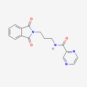 N-[3-(1,3-dioxo-1,3-dihydro-2H-isoindol-2-yl)propyl]-2-pyrazinecarboxamide