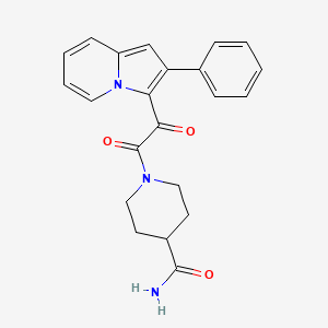 1-[oxo(2-phenylindolizin-3-yl)acetyl]piperidine-4-carboxamide