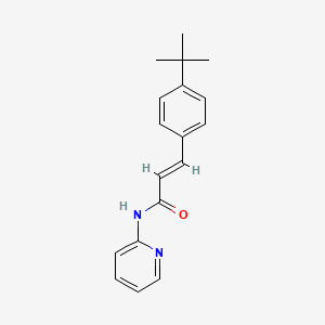 molecular formula C18H20N2O B5831690 3-(4-tert-butylphenyl)-N-2-pyridinylacrylamide 