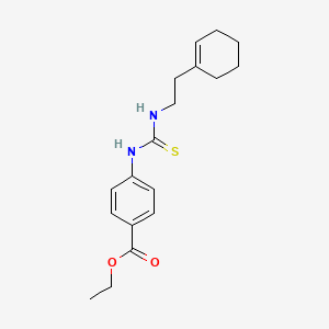 ethyl 4-[({[2-(1-cyclohexen-1-yl)ethyl]amino}carbonothioyl)amino]benzoate