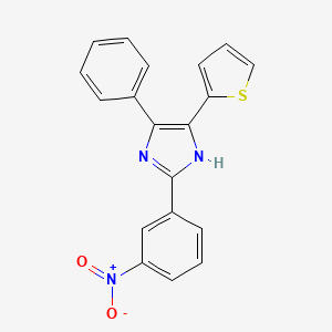 molecular formula C19H13N3O2S B5831731 2-(3-nitrophenyl)-4-phenyl-5-(2-thienyl)-1H-imidazole 