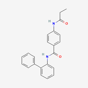 molecular formula C22H20N2O2 B5831740 N-2-biphenylyl-4-(propionylamino)benzamide 