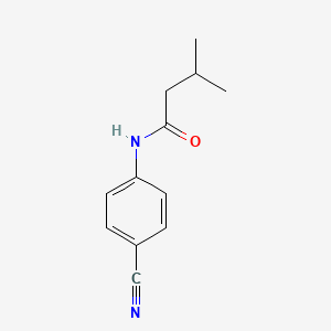 molecular formula C12H14N2O B5831744 N-(4-cyanophenyl)-3-methylbutanamide 