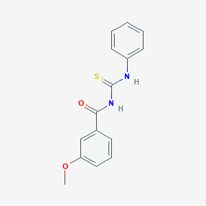 molecular formula C15H14N2O2S B5831756 N-(anilinocarbonothioyl)-3-methoxybenzamide 