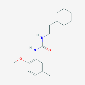 molecular formula C17H24N2O2 B5831771 N-[2-(1-cyclohexen-1-yl)ethyl]-N'-(2-methoxy-5-methylphenyl)urea 