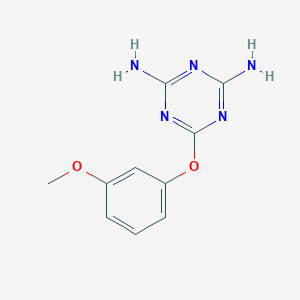 6-(3-methoxyphenoxy)-1,3,5-triazine-2,4-diamine