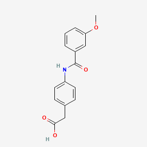 {4-[(3-methoxybenzoyl)amino]phenyl}acetic acid