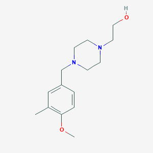 molecular formula C15H24N2O2 B5831801 2-[4-(4-methoxy-3-methylbenzyl)-1-piperazinyl]ethanol 