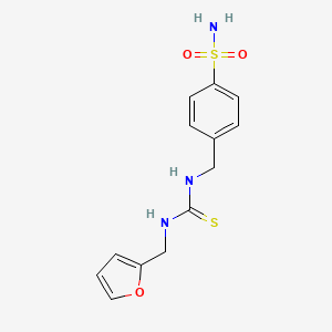 4-[({[(2-furylmethyl)amino]carbonothioyl}amino)methyl]benzenesulfonamide