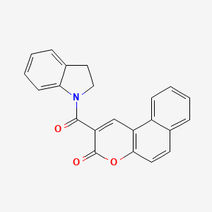 2-(2,3-dihydro-1H-indol-1-ylcarbonyl)-3H-benzo[f]chromen-3-one