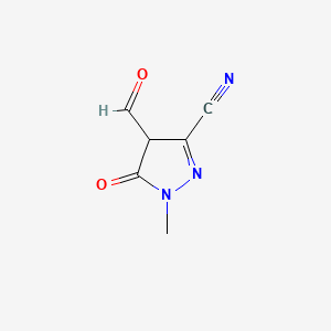 4-Formyl-1-methyl-5-oxo-4H-pyrazole-3-carbonitrile