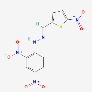 molecular formula C11H7N5O6S B5831841 5-nitro-2-thiophenecarbaldehyde (2,4-dinitrophenyl)hydrazone 