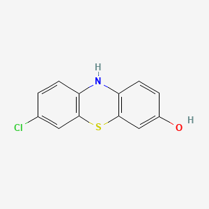 molecular formula C12H8ClNOS B583186 7-氯-10H-吩噻嗪-3-醇 CAS No. 104036-77-3