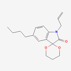 1'-allyl-5'-butylspiro[1,3-dioxane-2,3'-indol]-2'(1'H)-one