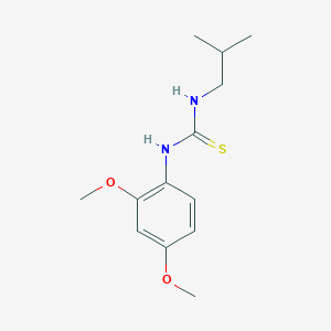 molecular formula C13H20N2O2S B5831888 N-(2,4-dimethoxyphenyl)-N'-isobutylthiourea 