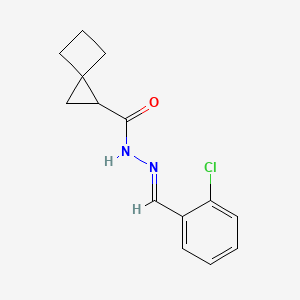 molecular formula C14H15ClN2O B5831922 N'-(2-chlorobenzylidene)spiro[2.3]hexane-1-carbohydrazide 