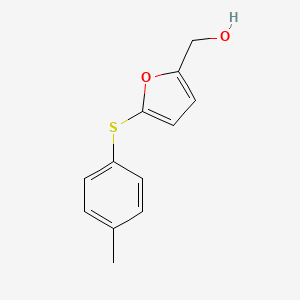 molecular formula C12H12O2S B5831940 {5-[(4-methylphenyl)thio]-2-furyl}methanol 