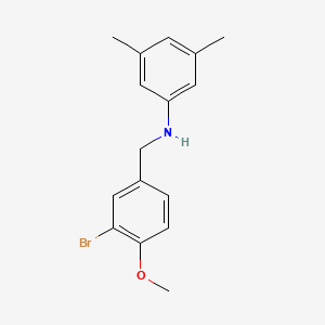 molecular formula C16H18BrNO B5831947 (3-bromo-4-methoxybenzyl)(3,5-dimethylphenyl)amine 
