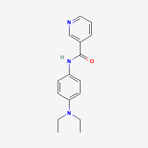 molecular formula C16H19N3O B5831981 N-[4-(diethylamino)phenyl]nicotinamide 