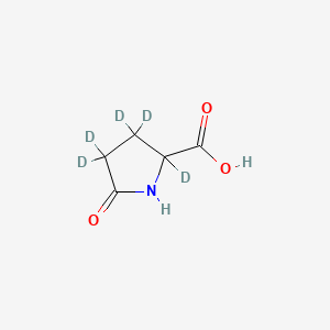 molecular formula C5H7NO3 B583199 5-Oxo-DL-proline-[d5] CAS No. 352431-30-2