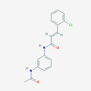 molecular formula C17H15ClN2O2 B5831994 N-[3-(acetylamino)phenyl]-3-(2-chlorophenyl)acrylamide 