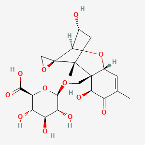 molecular formula C21H28O12 B583200 Deoxynivalenol 15-glucuronide CAS No. 1372859-16-9