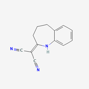 molecular formula C13H11N3 B5832004 1,3,4,5-tetrahydro-2H-1-benzazepin-2-ylidenemalononitrile 