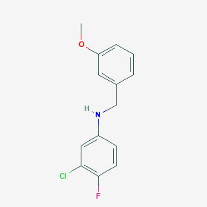 molecular formula C14H13ClFNO B5832006 (3-chloro-4-fluorophenyl)(3-methoxybenzyl)amine CAS No. 5454-95-5