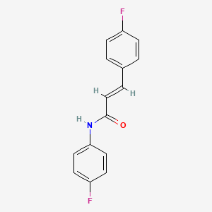 molecular formula C15H11F2NO B5832012 N,3-bis(4-fluorophenyl)acrylamide 