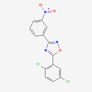 5-(2,5-dichlorophenyl)-3-(3-nitrophenyl)-1,2,4-oxadiazole