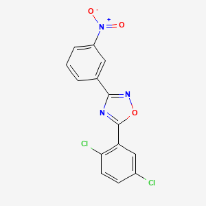 molecular formula C14H7Cl2N3O3 B5832041 5-(2,5-dichlorophenyl)-3-(3-nitrophenyl)-1,2,4-oxadiazole 