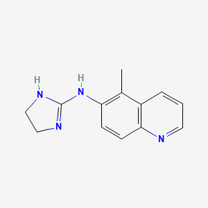 molecular formula C13H14N4 B583205 N-(4,5-二氢-1H-咪唑-2-基)-5-甲基喹啉-6-胺 CAS No. 1217439-06-9