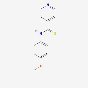 molecular formula C14H14N2OS B5832052 N-(4-ethoxyphenyl)-4-pyridinecarbothioamide 