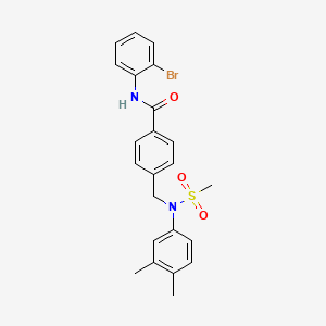 N-(2-bromophenyl)-4-{[(3,4-dimethylphenyl)(methylsulfonyl)amino]methyl}benzamide