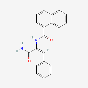 N-[1-(aminocarbonyl)-2-phenylvinyl]-1-naphthamide