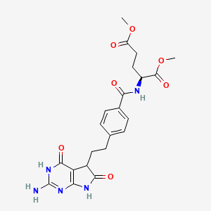 molecular formula C22H25N5O7 B583208 LY 338979 Dimethyl Ester CAS No. 1320346-45-9
