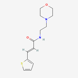 N-[2-(4-morpholinyl)ethyl]-3-(2-thienyl)acrylamide