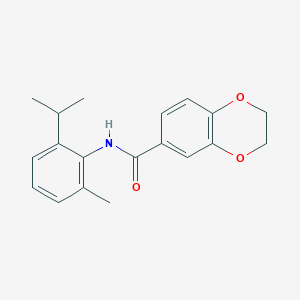 molecular formula C19H21NO3 B5832123 N-(2-isopropyl-6-methylphenyl)-2,3-dihydro-1,4-benzodioxine-6-carboxamide 