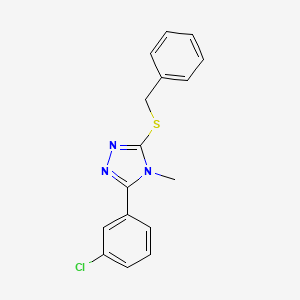 3-(benzylthio)-5-(3-chlorophenyl)-4-methyl-4H-1,2,4-triazole