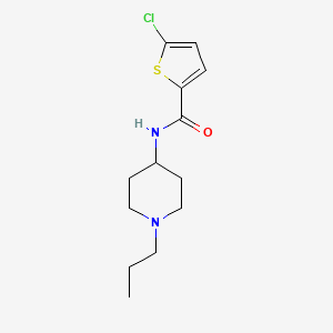 molecular formula C13H19ClN2OS B5832143 5-chloro-N-(1-propyl-4-piperidinyl)-2-thiophenecarboxamide 